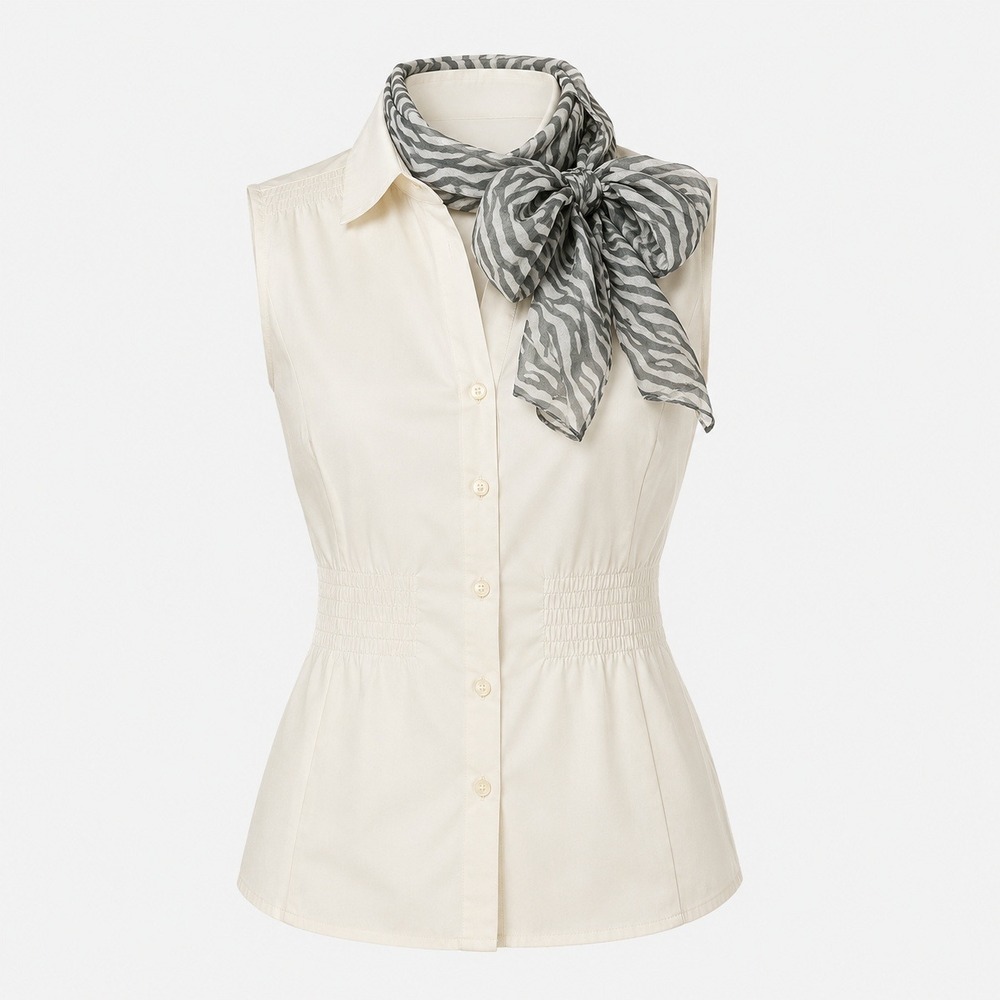 Sage Green and White Zebra Print Lightweight Scarf‎ Animal Pattern Sheer